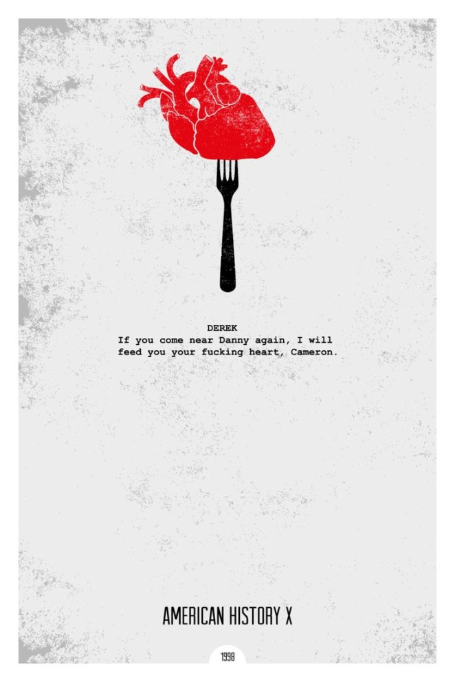 American History X () ~ Minimal Movie Quote Poster by Dope