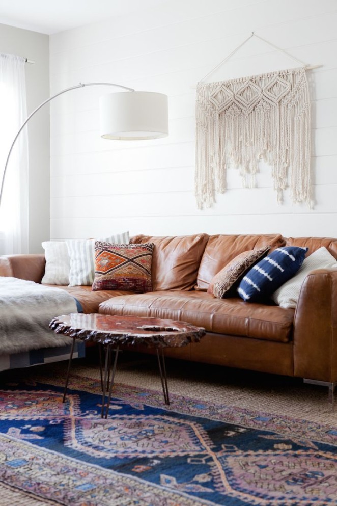 Beautiful Brown Leather Sofas  Böhmisches wohnzimmer