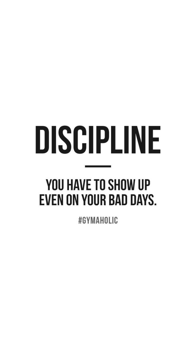 Discipline - Gymaholic Fitness App  Fitness motivation quotes