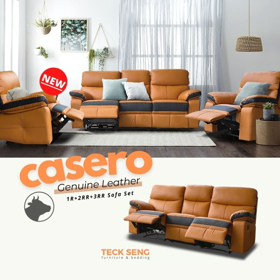 Italian Minimalist Leather Sofa