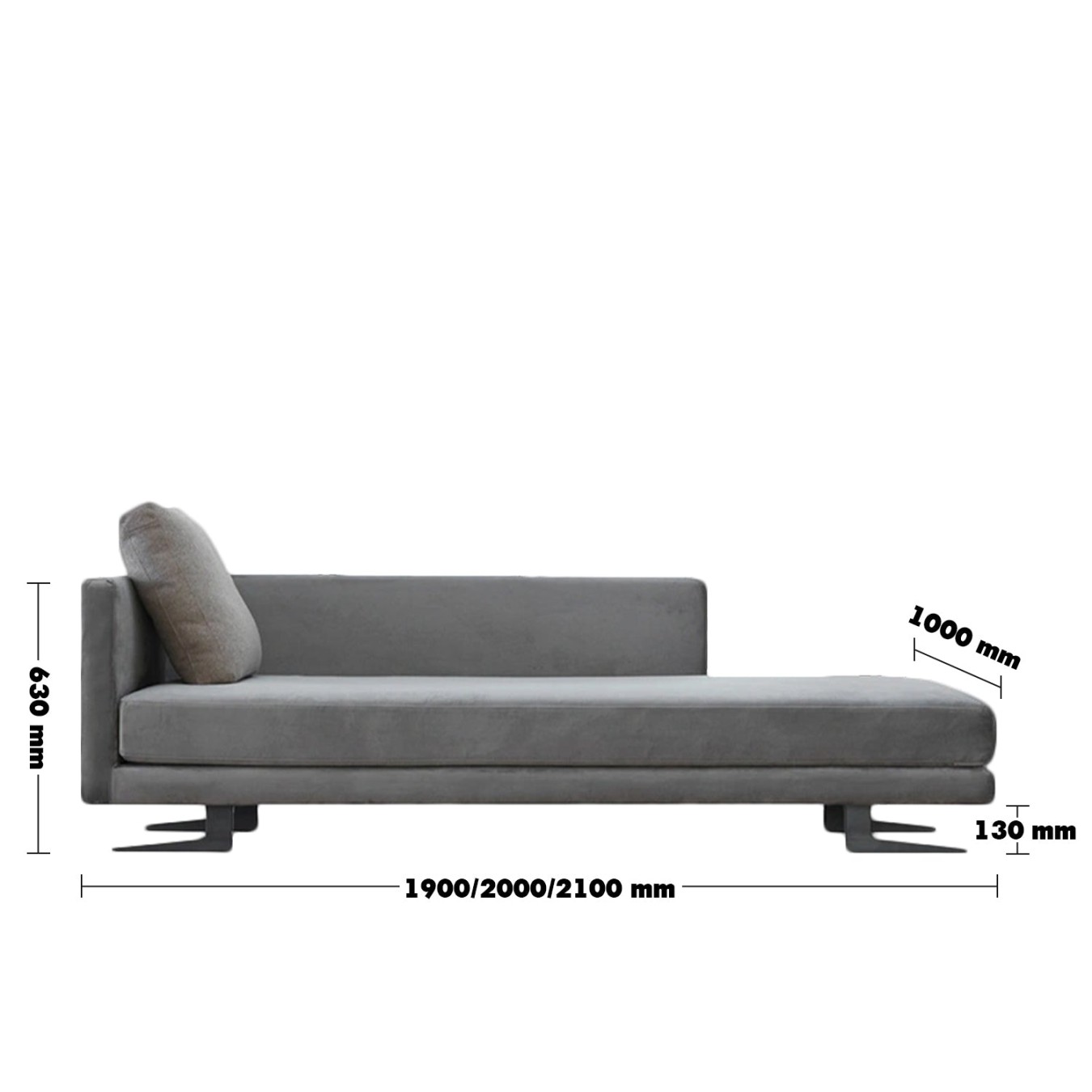 Minimalist Fabric Sofa Bed BOLOGNA