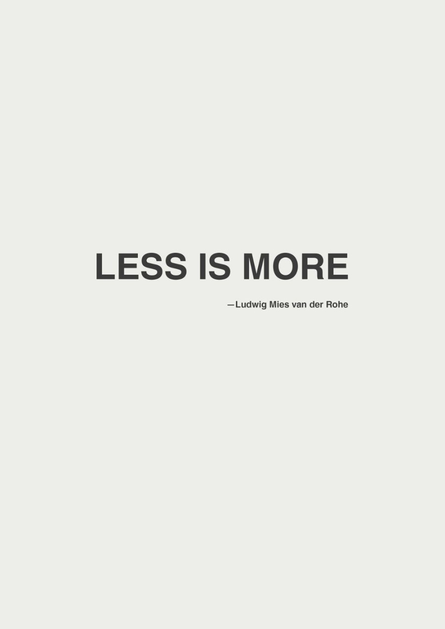 Minimalist Quotes: Less is More