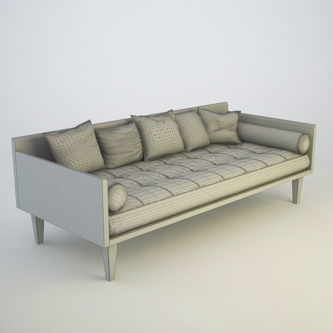 Minimalist Sofa D Model $ - .max .ds .fbx