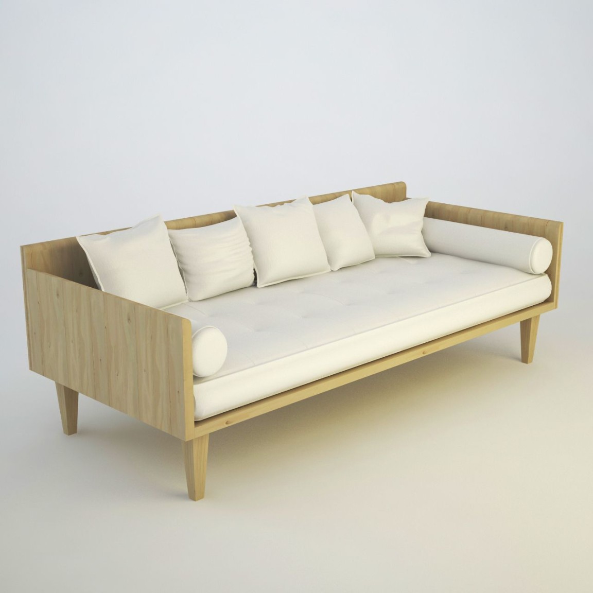 Minimalist Sofa D Model $ - .max .ds .fbx