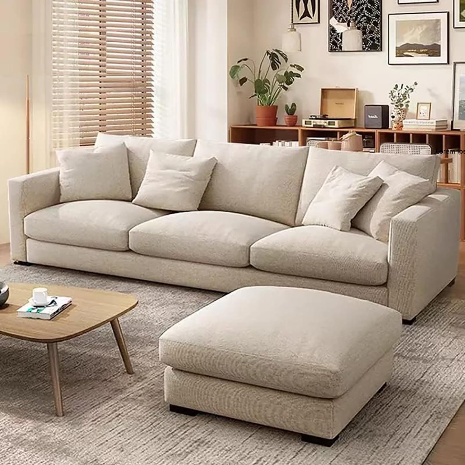 MIRFAR Poppins Modern Couch Simple Sofa Minimalist Special Down