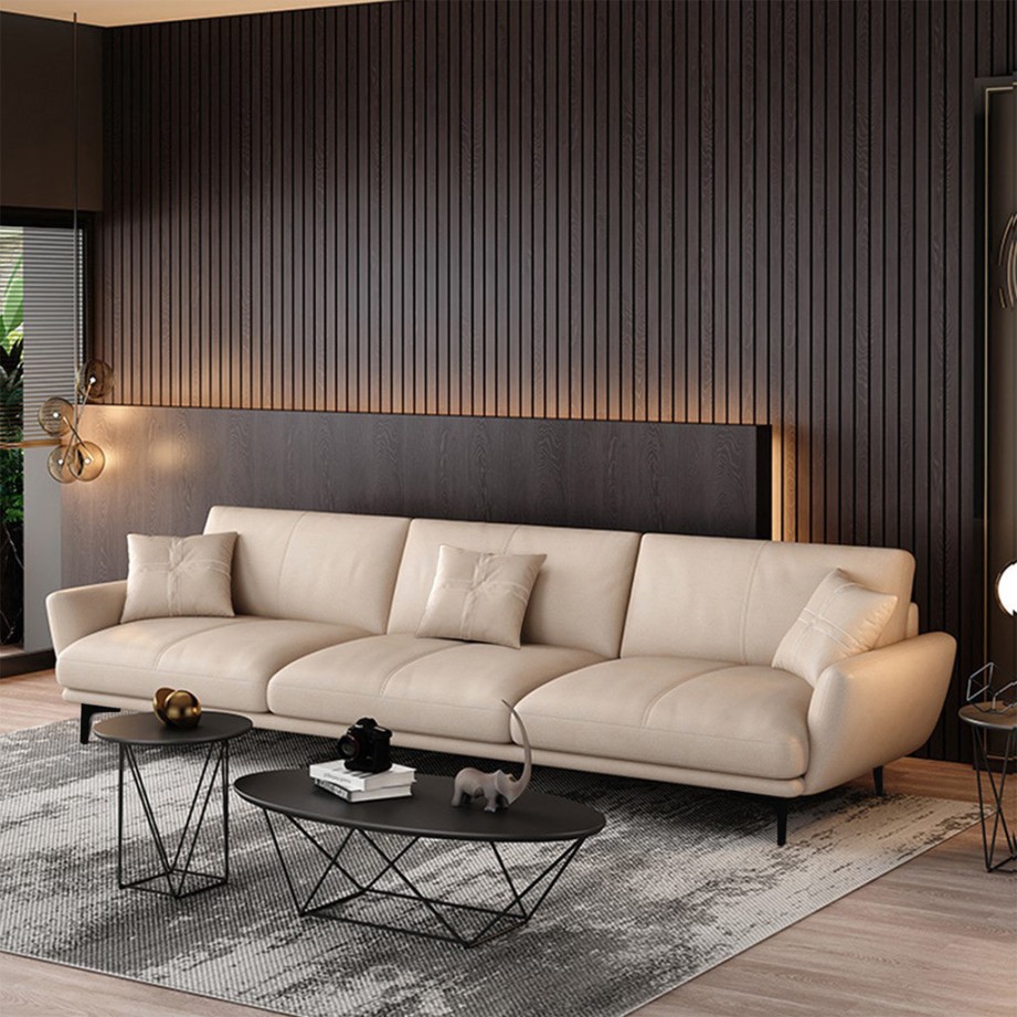 Nordic /// Seater Leather Sofa In  Colours  Furnituremart