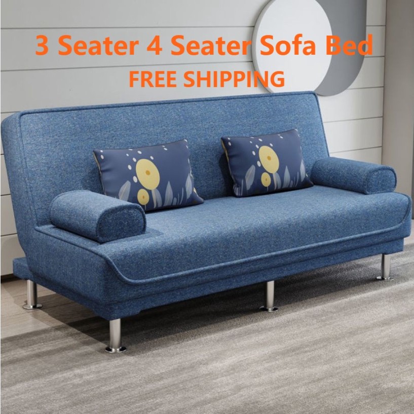 【Promotion Sale】Simple Foldable Sofa Bed  Seater  Seater  Seater Sofa  Chair Living Room Bedroom Lazy Small Sofa Bed