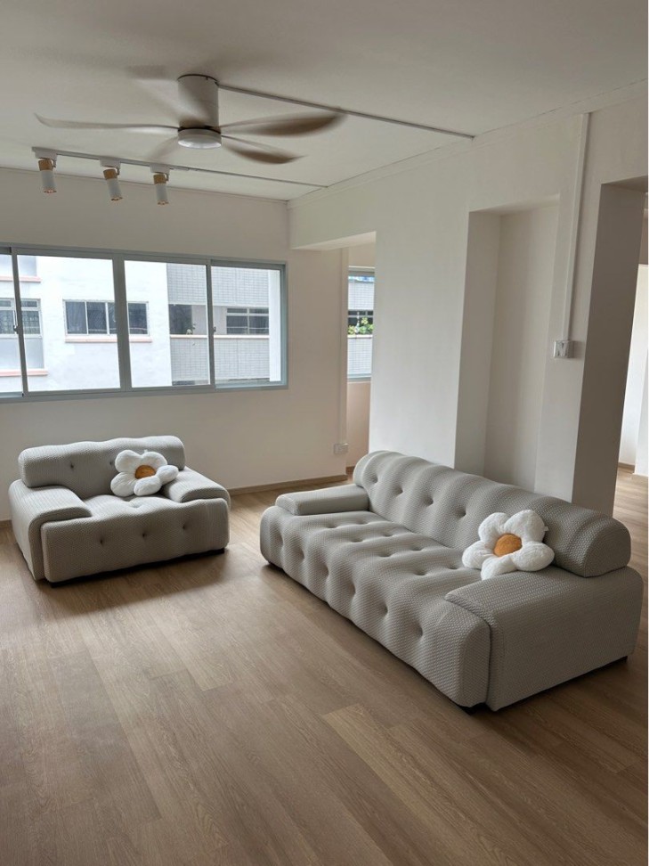 Super Comfortable Minimalist Sofa ( seater +  seater), Furniture